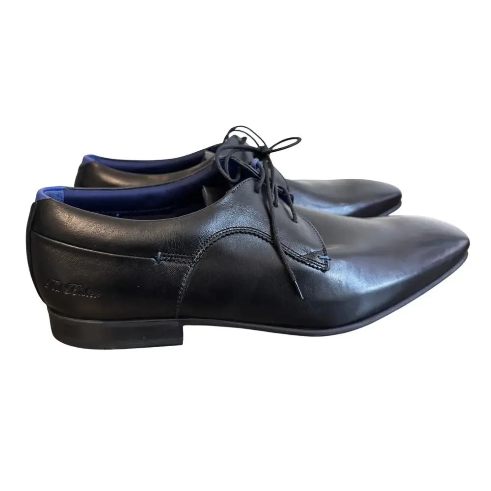New Ted Baker Men's Black TRIFP Leather Lace Up Dress Shoes Size 13.5
